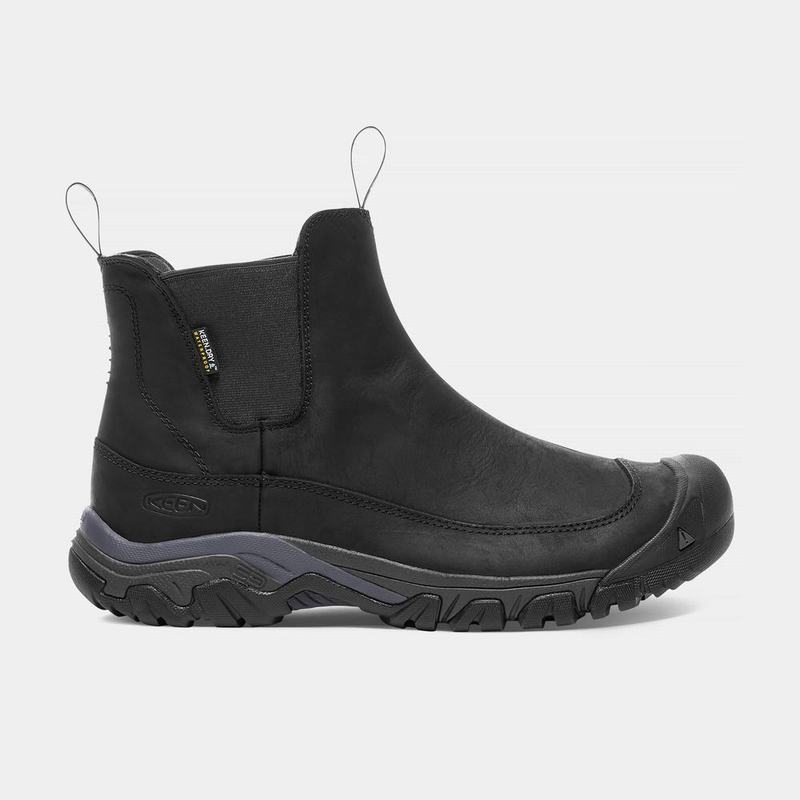 Botines Chelsea Keen Anchorage III Waterproof Para Hombre Negros - Botas Keen Mexico (183047-DLU)